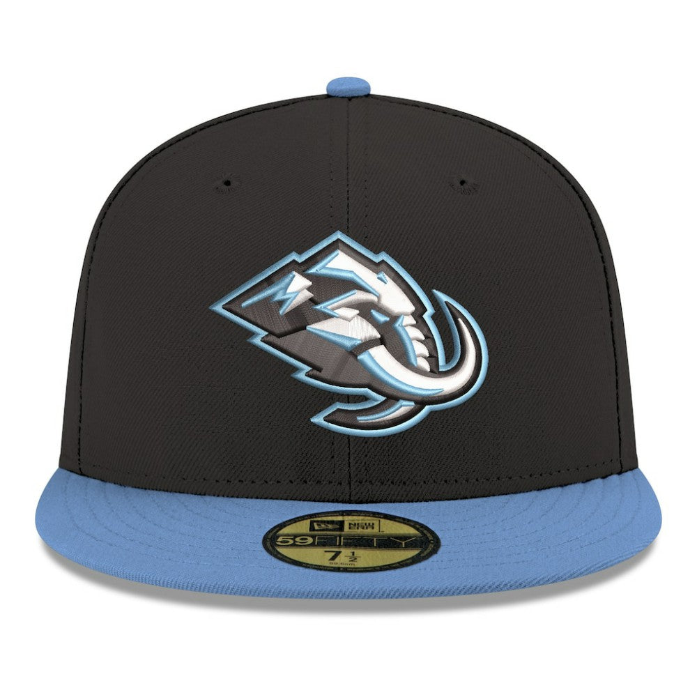 Utah Mammoth New Era Core Logo Two-Tone 59FIFTY Fitted Hat - Black Hats