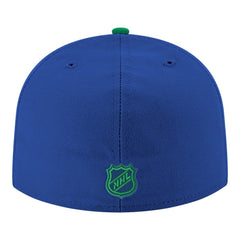Vancouver Canucks New Era Core Logo Two-Tone 59FIFTY Fitted Hat - Blue Hats