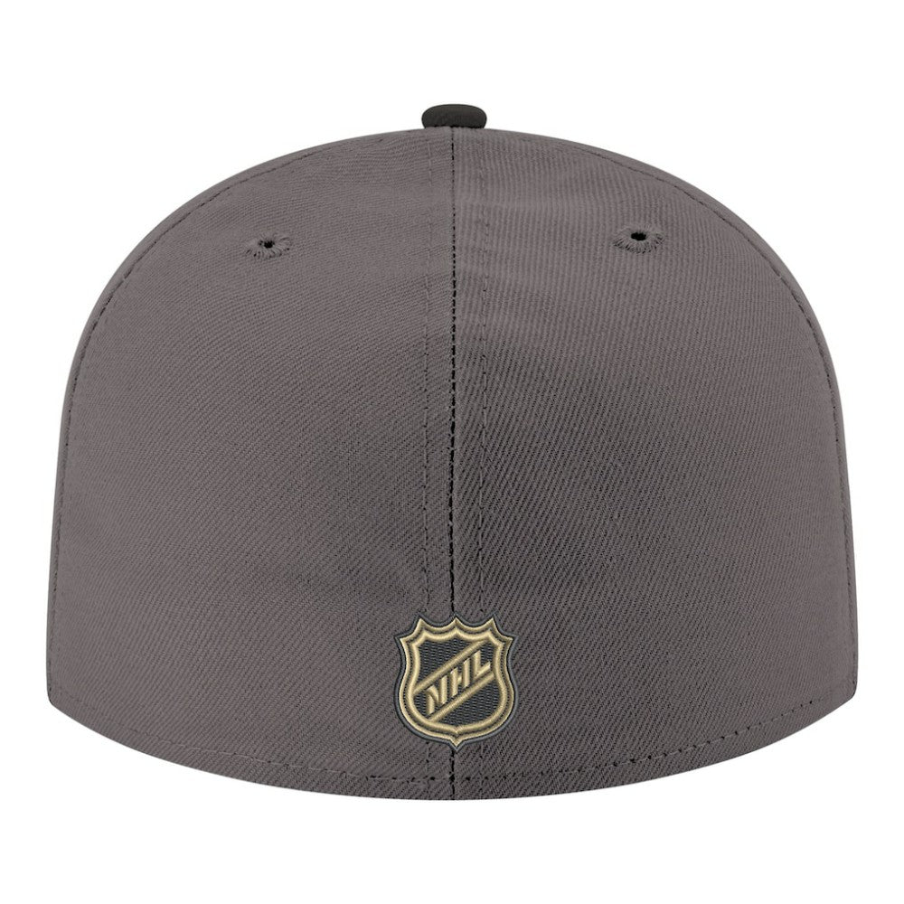 Vegas Golden Knights New Era Core Logo Two-Tone 59FIFTY Fitted Hat - Gray Hats