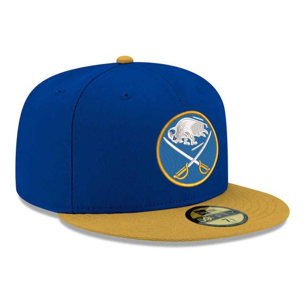 Buffalo Sabres New Era Core Logo Two-Tone 59FIFTY Fitted Hat - Royal Hats