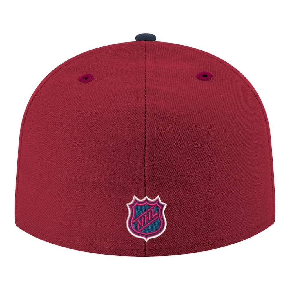 Colorado Avalanche New Era Core Logo Two-Tone 59FIFTY Fitted Hat - Burgundy Hats