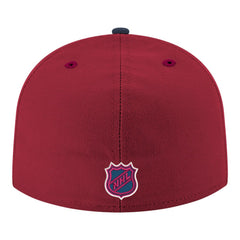 Colorado Avalanche New Era Core Logo Two-Tone 59FIFTY Fitted Hat - Burgundy Hats