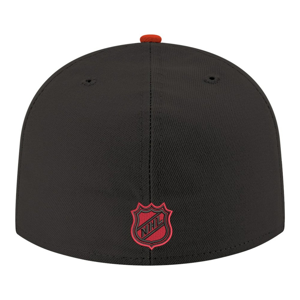 Carolina Hurricanes New Era Core Logo Two-Tone 59FIFTY Fitted Hat - Black Hats