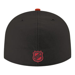 Carolina Hurricanes New Era Core Logo Two-Tone 59FIFTY Fitted Hat - Black Hats