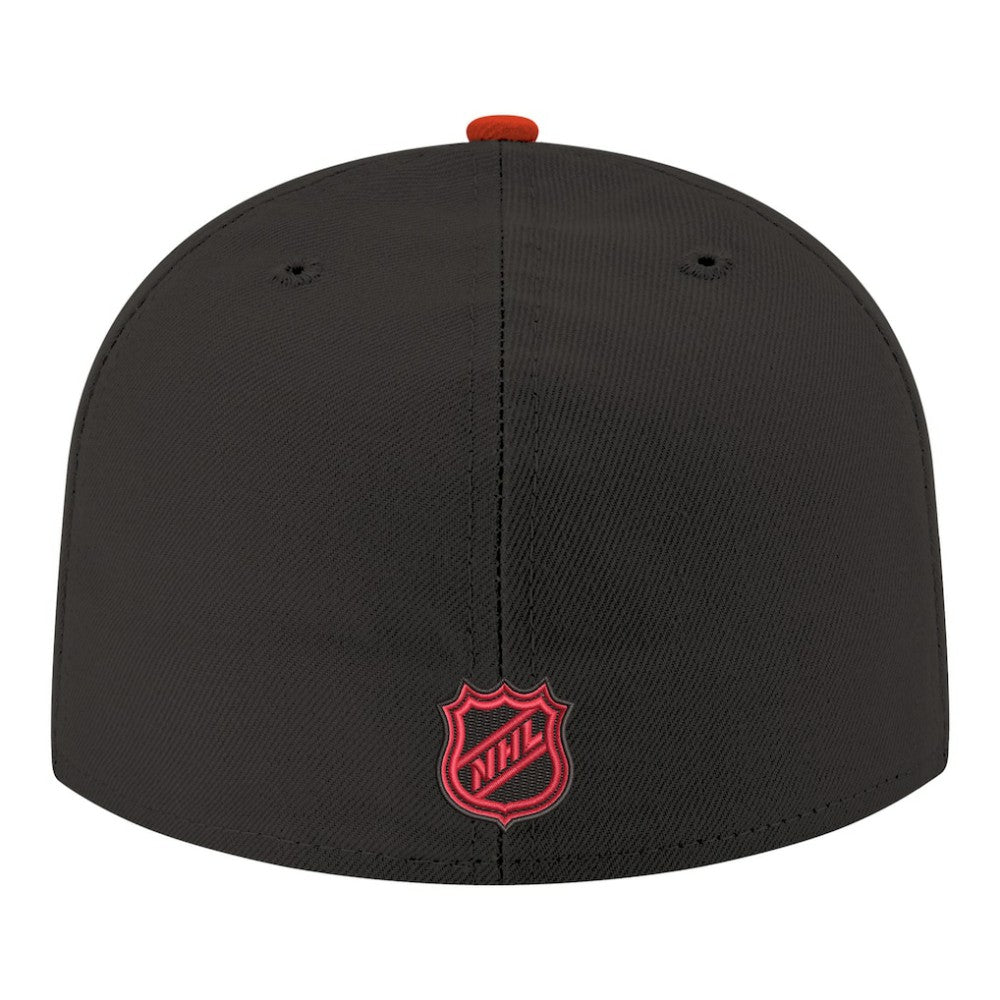 Chicago Blackhawks New Era Core Logo Two-Tone 59FIFTY Fitted Hat - Black Hats