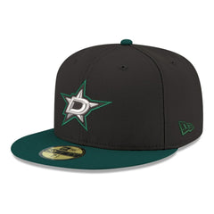 Dallas Stars New Era Core Logo Two-Tone 59FIFTY Fitted Hat - Black Hats