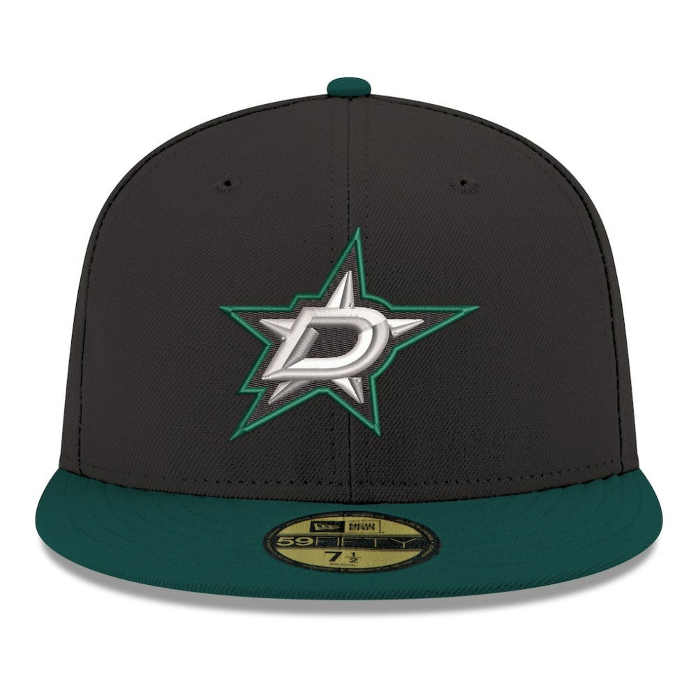 Dallas Stars New Era Core Logo Two-Tone 59FIFTY Fitted Hat - Black Hats