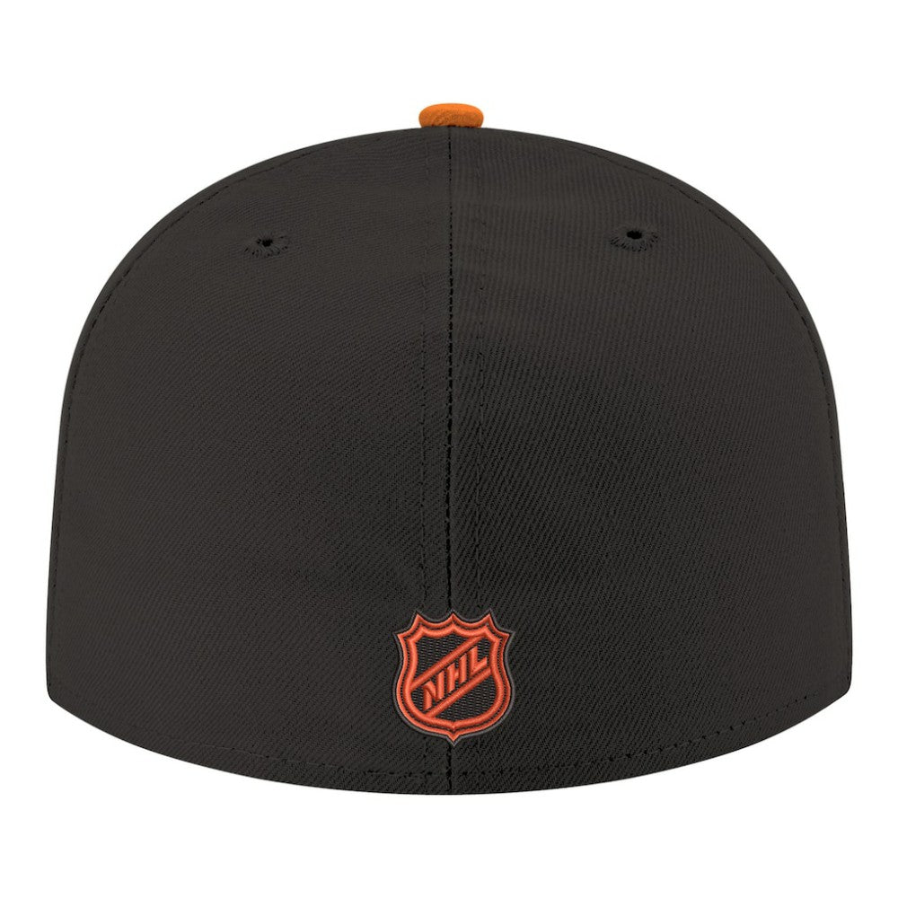 Anaheim Ducks New Era Core Logo Two-Tone 59FIFTY Fitted Hat - Black Hats