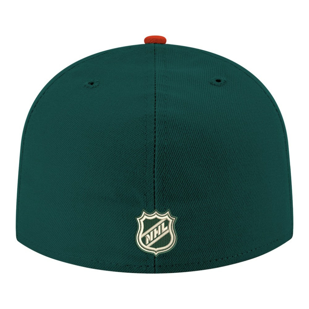 Minnesota Wild New Era Core Logo Two-Tone 59FIFTY Fitted Hat - Green Hats