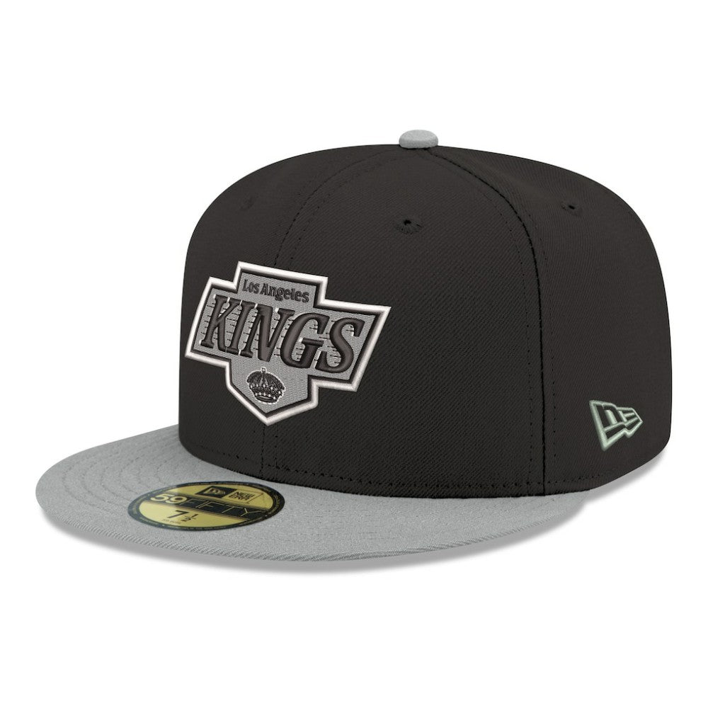 Los Angeles Kings New Era Core Logo Two-Tone 59FIFTY Fitted Hat - Black Hats
