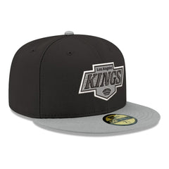 Los Angeles Kings New Era Core Logo Two-Tone 59FIFTY Fitted Hat - Black Hats