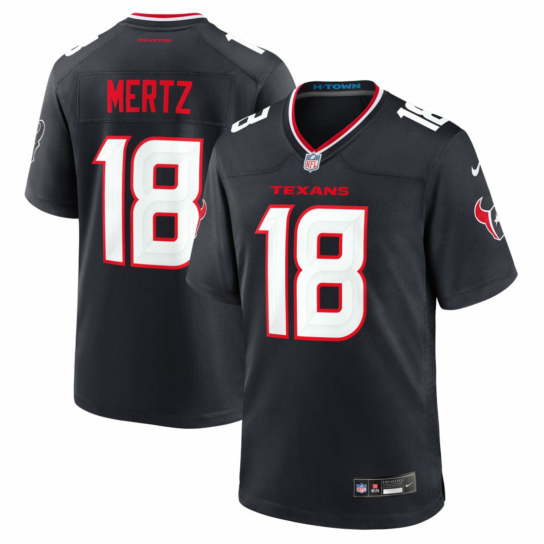 Graham Mertz Houston Texans Team Game Jersey - Navy outlet