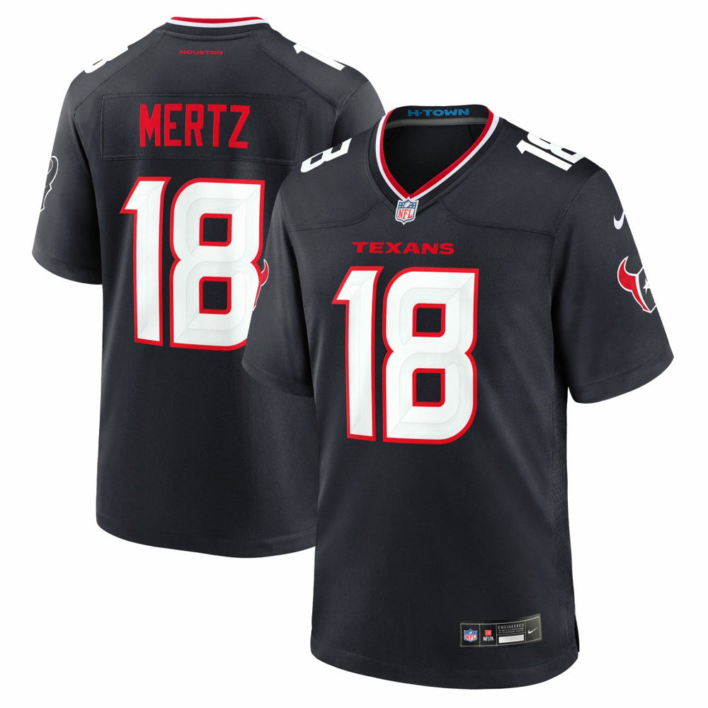 Graham Mertz Houston Texans Team Game Jersey - Navy outlet