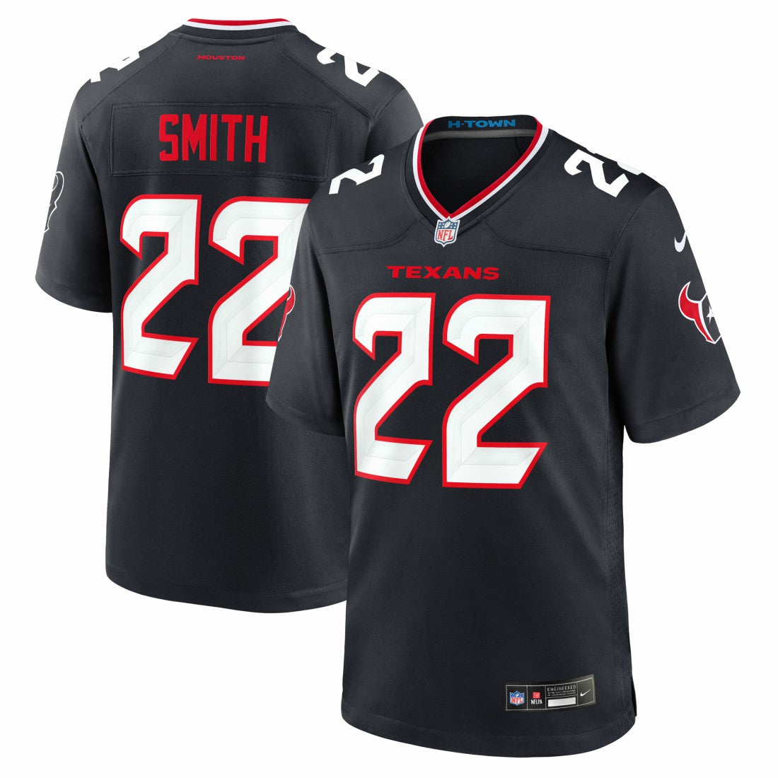 Jaylin Smith Houston Texans Team Game Jersey - Navy discount