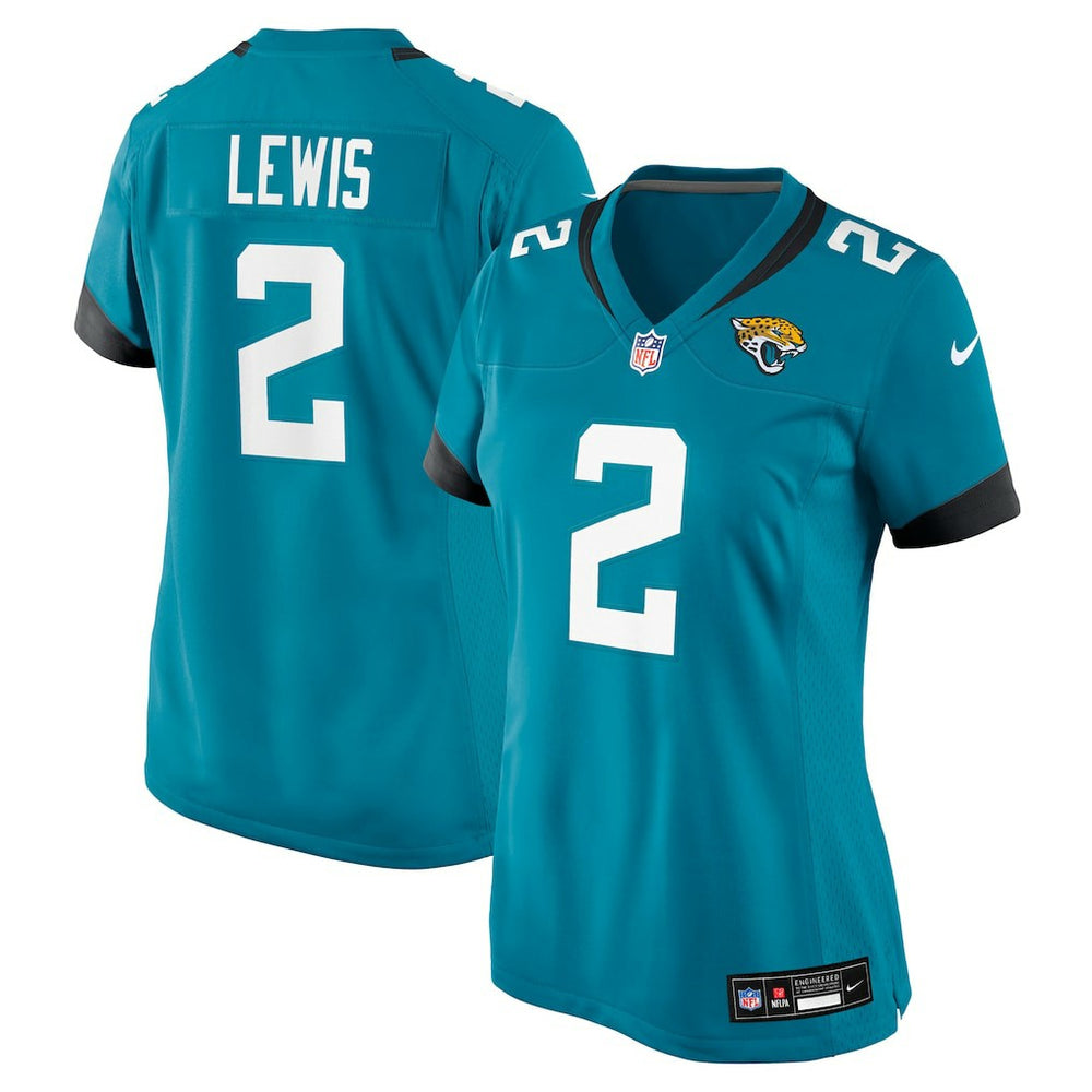 Jourdan Lewis Jacksonville Jaguars Women's Team Game Jersey - Teal sale