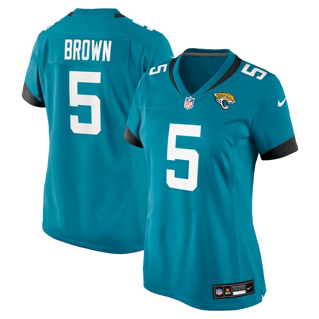 Dyami Brown Jacksonville Jaguars Women's Team Game Jersey - Teal online