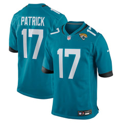 Tim Patrick Jacksonville Jaguars Team Game Jersey - Teal online