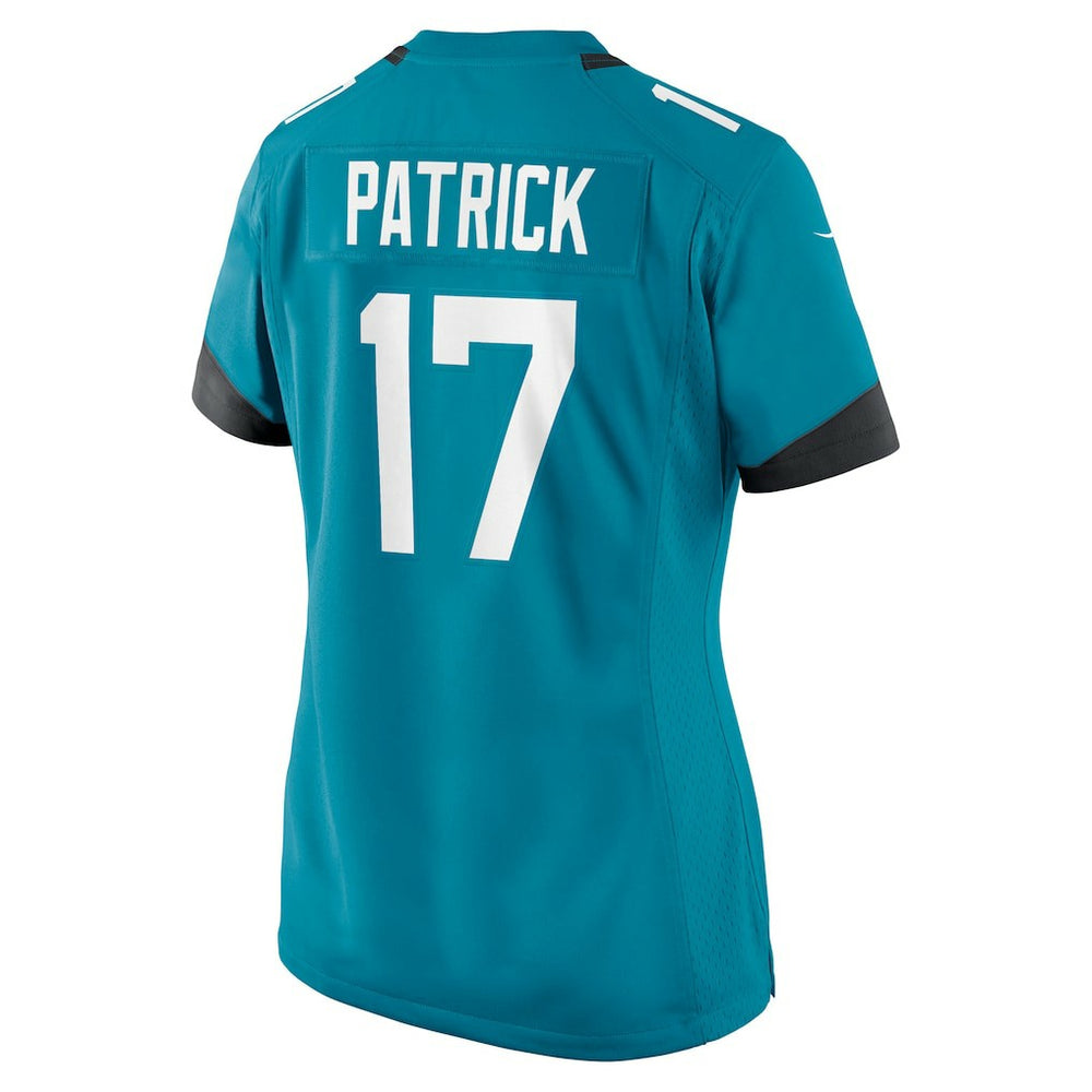 Tim Patrick Jacksonville Jaguars Women's Team Game Jersey - Teal on sale