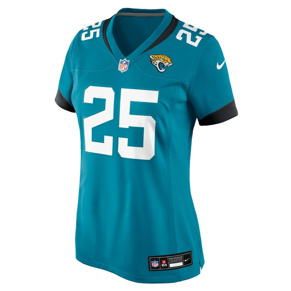 Rayuan Lane III Jacksonville Jaguars Women's Team Game Jersey - Teal on sale
