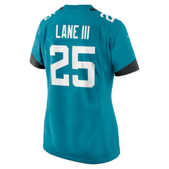 Rayuan Lane III Jacksonville Jaguars Women's Team Game Jersey - Teal on sale