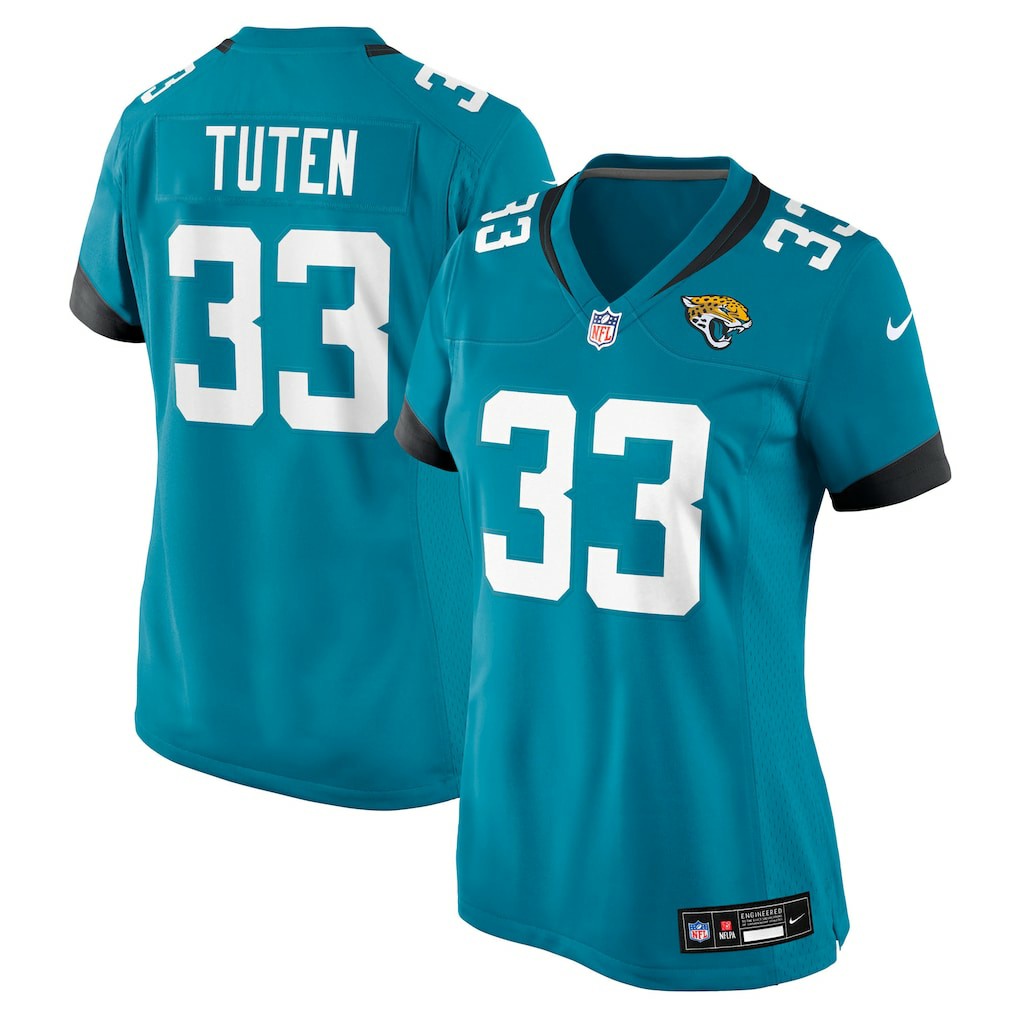 Bhayshul Tuten Jacksonville Jaguars Women's Team Game Jersey - Teal online