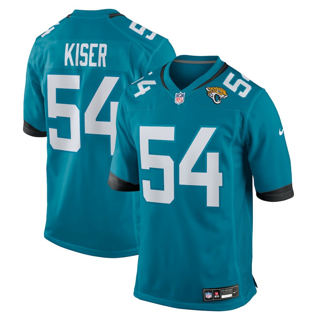 Jack Kiser Jacksonville Jaguars Team Game Jersey - Teal on sale