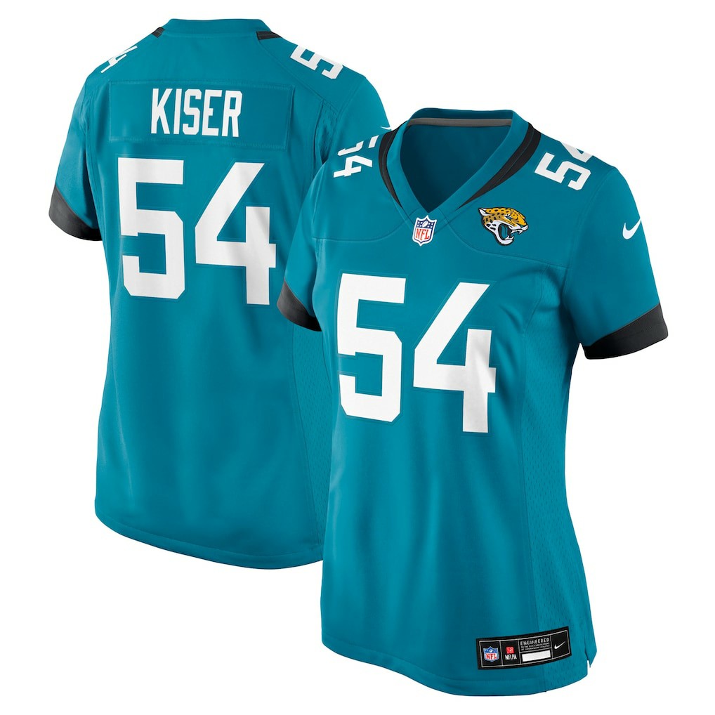 Jack Kiser Jacksonville Jaguars Women's Team Game Jersey - Teal outlet