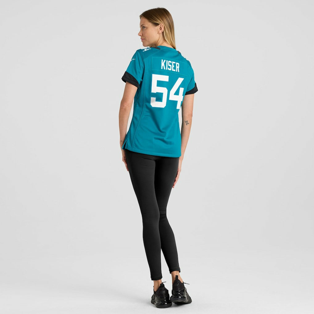 Jack Kiser Jacksonville Jaguars Women's Team Game Jersey - Teal outlet