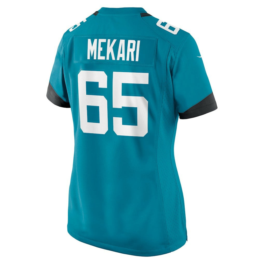 Patrick Mekari Jacksonville Jaguars Women's Team Game Jersey - Teal for sale