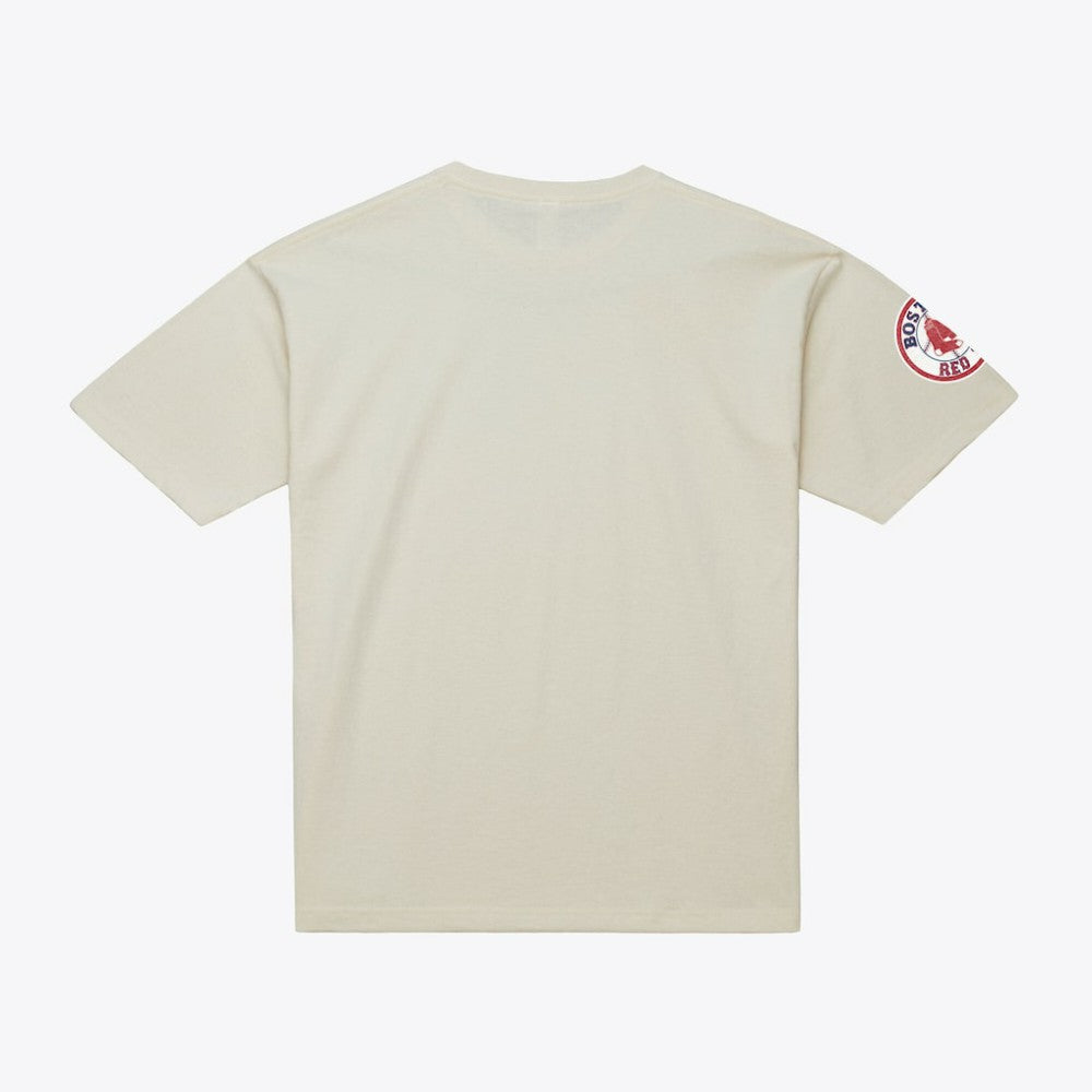 David Ortiz Boston Red Sox Cooperstown Collection Throwback Name & Number T-Shirt Cream