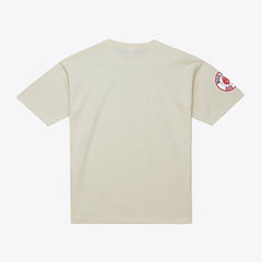 David Ortiz Boston Red Sox Cooperstown Collection Throwback Name & Number T-Shirt Cream
