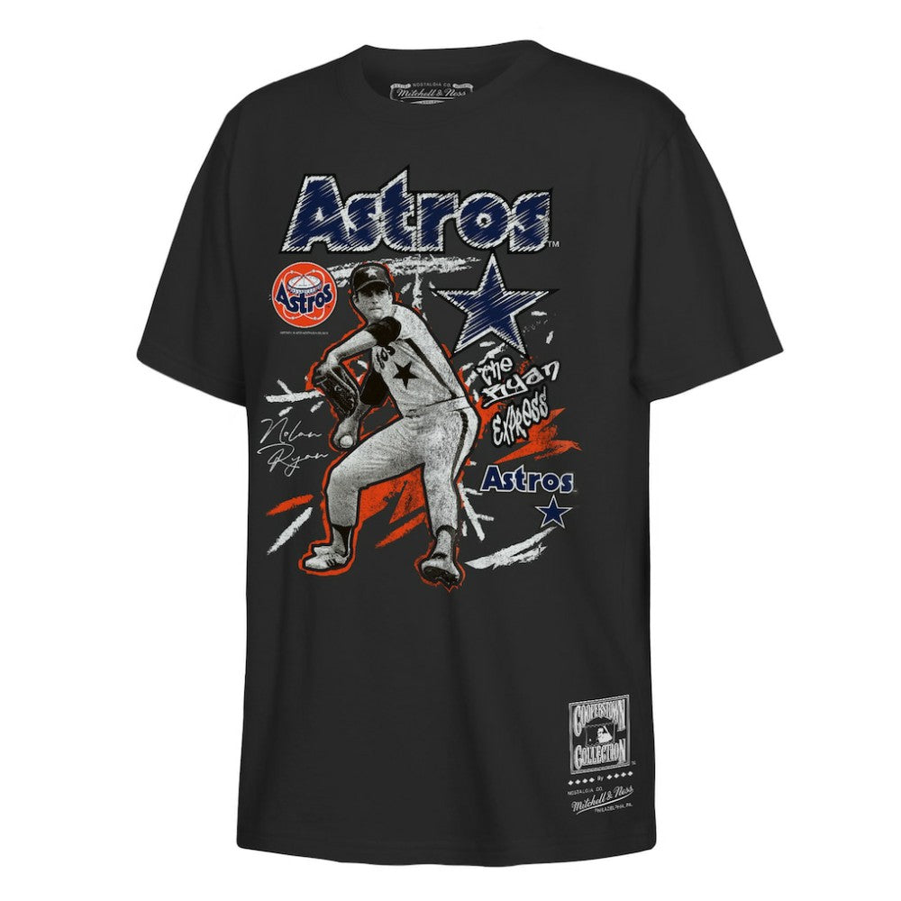 Nolan Ryan Houston Astros Youth Chalked Up Player T-Shirt Black
