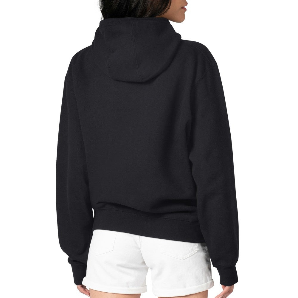 New York Mets G-III 4Her by Carl Banks Women's Metallic Drop Fleece Hoodie Black