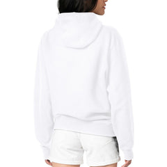 Milwaukee Brewers G-III 4Her by Carl Banks Women's Metallic Drop Fleece Hoodie White