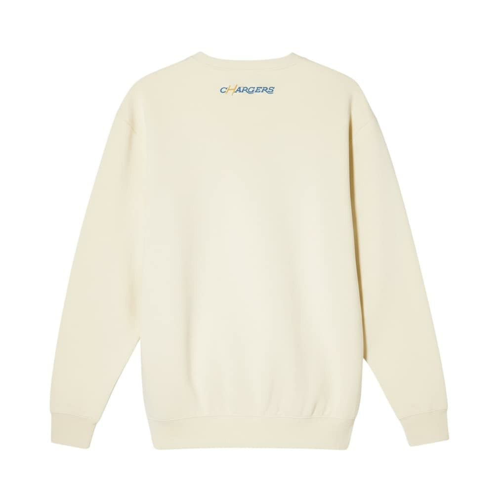 Los Angeles Chargers The Wild Collective Unisex Charger Power Fleece Sweatshirt - Cream on sale