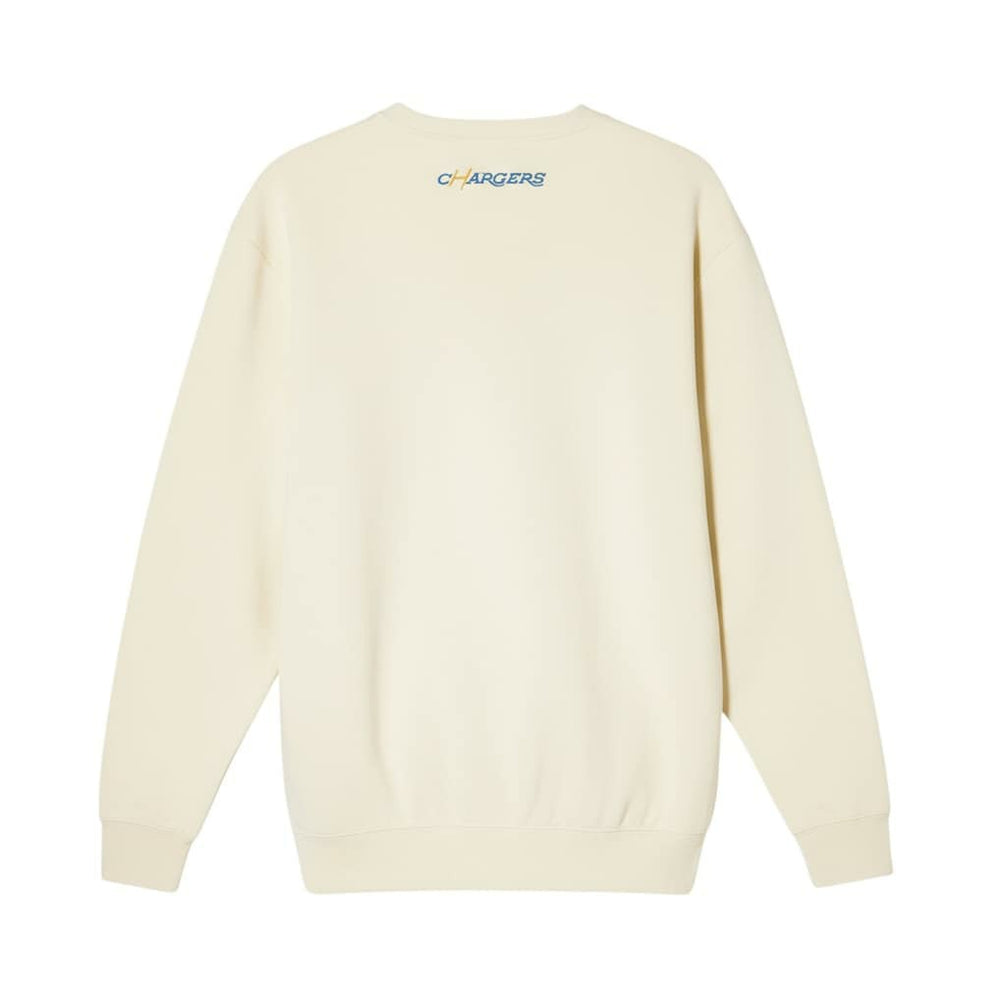 Los Angeles Chargers The Wild Collective Unisex Charger Power Fleece Sweatshirt - Cream on sale
