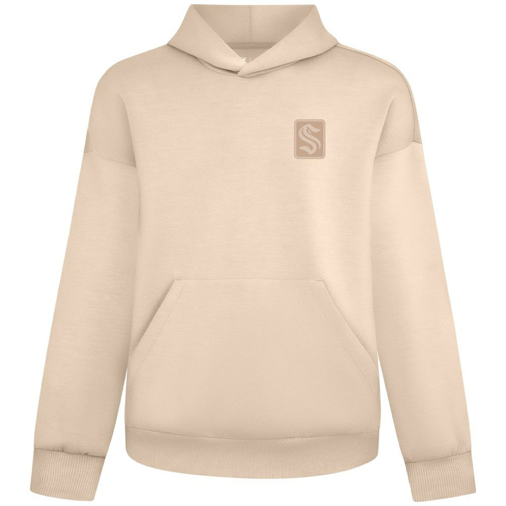 Seattle Kraken Levelwear Unisex Tri-Blend Luxe Signature Hoodie - Khaki Hoodies