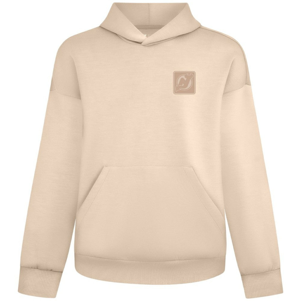 New Jersey Devils Levelwear Unisex Tri-Blend Luxe Signature Hoodie - Khaki Jerseys