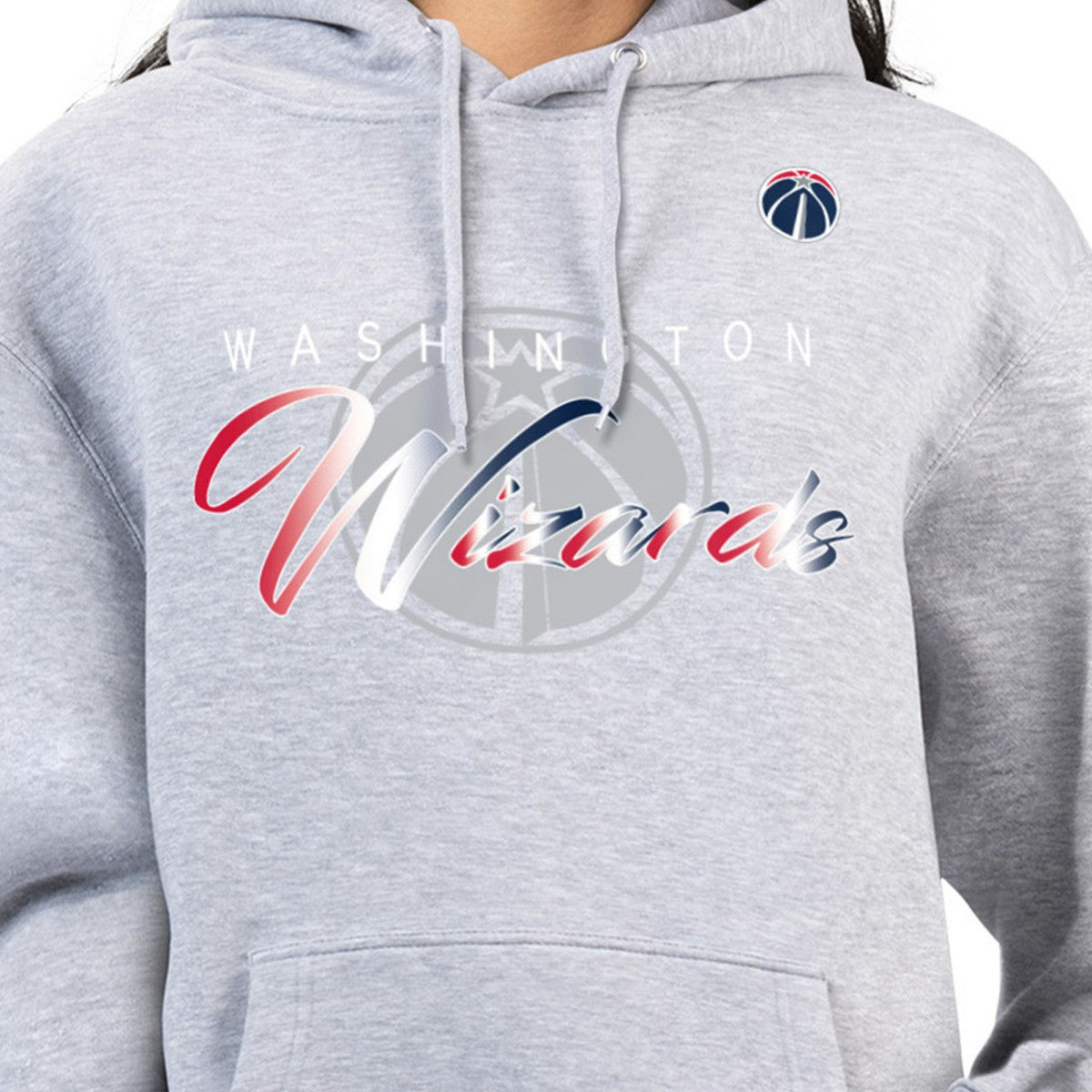 Washington Wizards G-III 4Her by Carl Banks Women's Shadow Logo Tri-Blend Fleece Hoodie - Gray sale