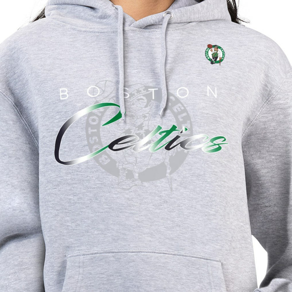 Boston Celtics G-III 4Her by Carl Banks Women's Shadow Logo Tri-Blend Fleece Hoodie - Gray discount