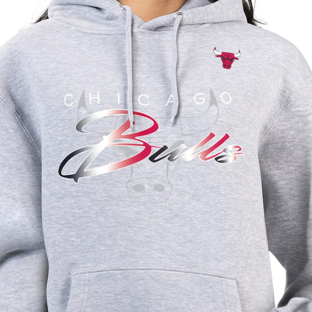 Chicago Bulls G-III 4Her by Carl Banks Women's Shadow Logo Tri-Blend Fleece Hoodie sale - Gray shop