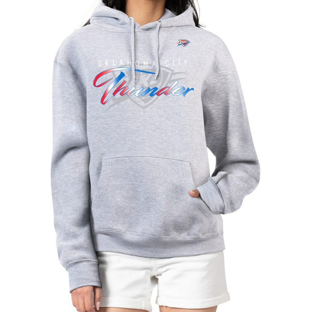 Oklahoma City Thunder G-III 4Her by Carl Banks Women's Shadow Logo Tri-Blend Fleece Hoodie - Gray online