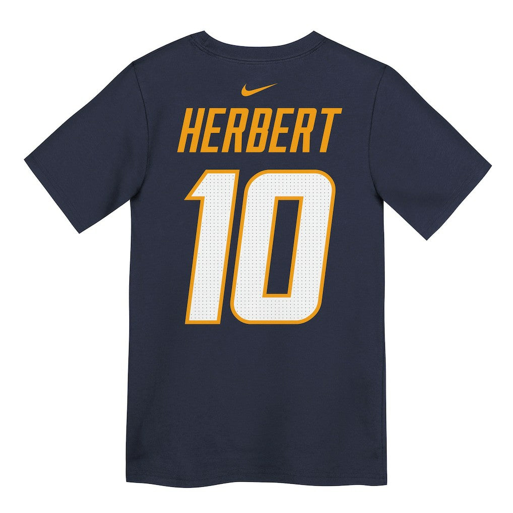 Justin Herbert Los Angeles Chargers Youth Name & Number T-Shirt - Navy on sale