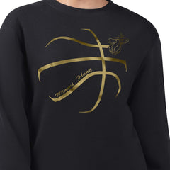 Miami Heat G-III 4Her by Carl Banks Women's Metallic Print Basketball Sketch Fleece Sweatshirt - Black online