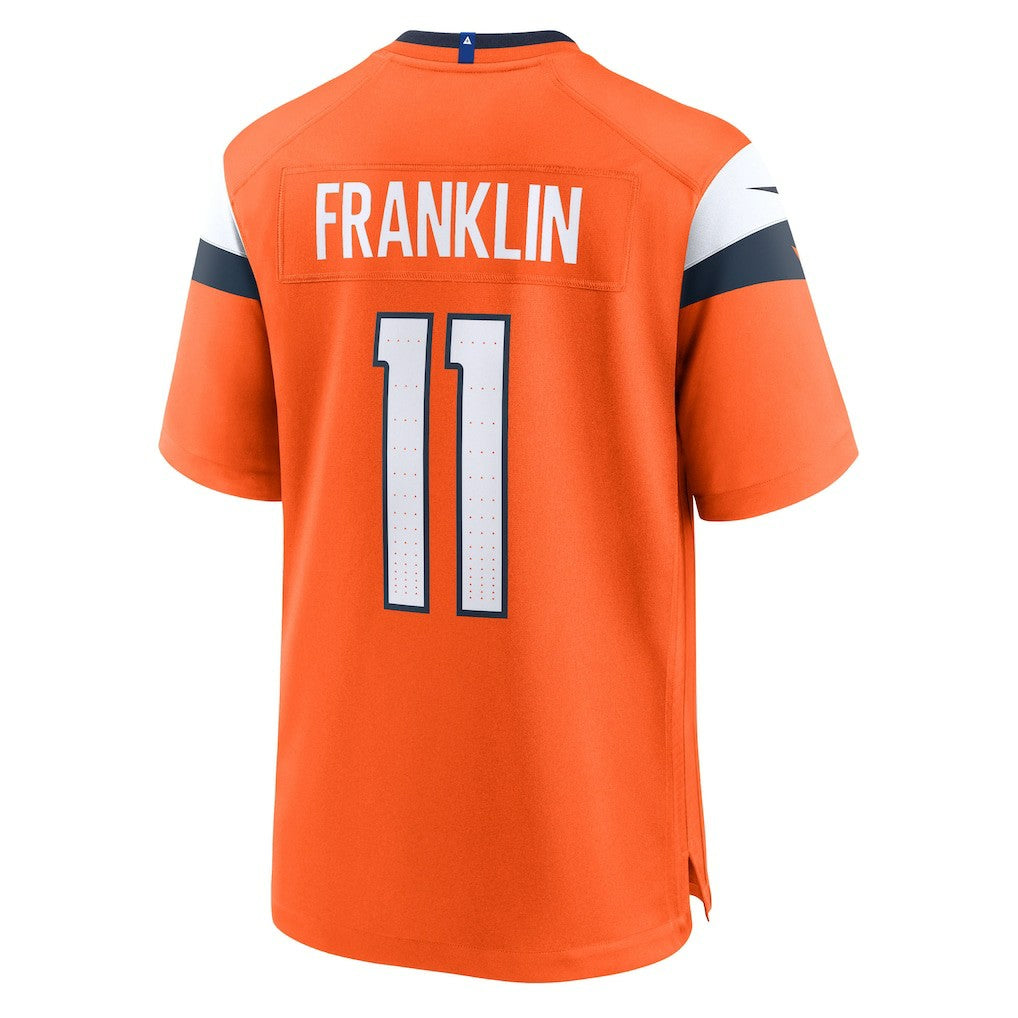 Troy Franklin Denver Broncos Team Game Jersey - Orange cheap