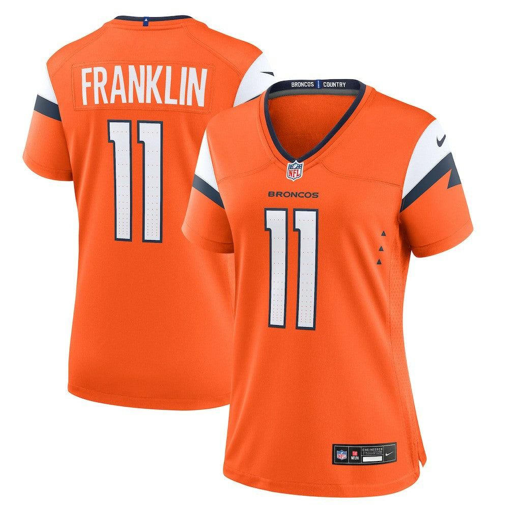 Troy Franklin Denver Broncos Women's Team Game Jersey - Orange discount