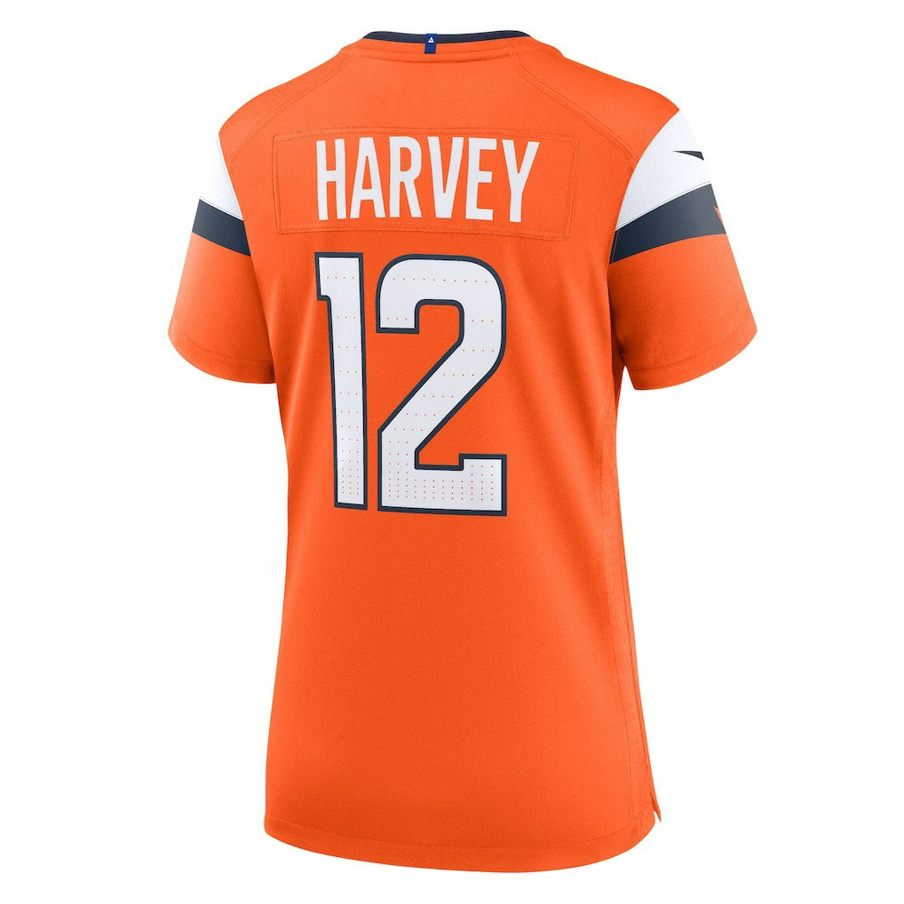 RJ Harvey Denver Broncos Women's Team Game Jersey - Orange cheap