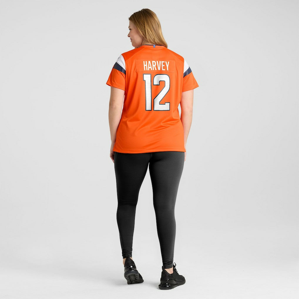 RJ Harvey Denver Broncos Women's Team Game Jersey - Orange cheap