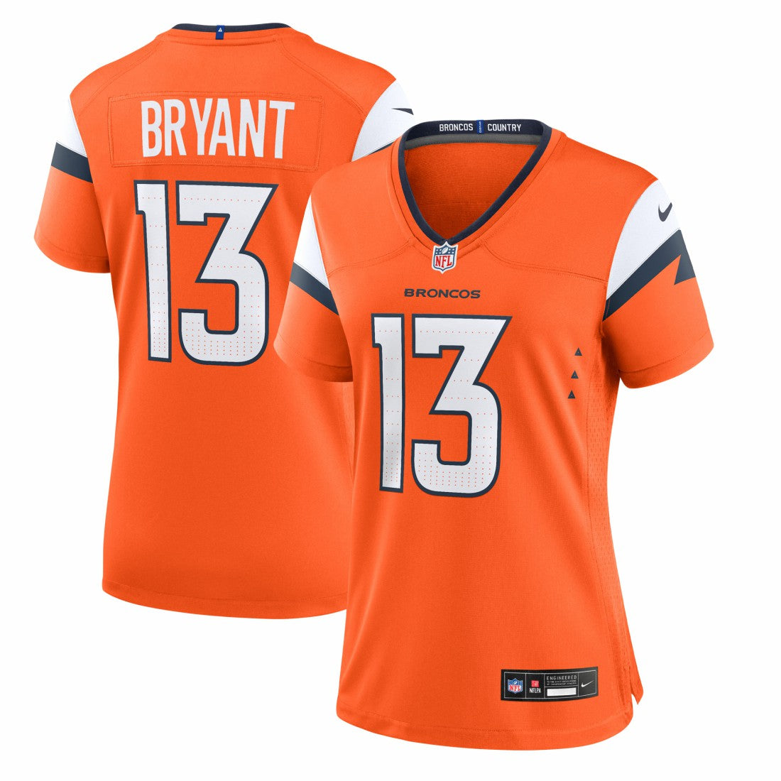 Pat Bryant Denver Broncos Women's Team Game Jersey - Orange on sale