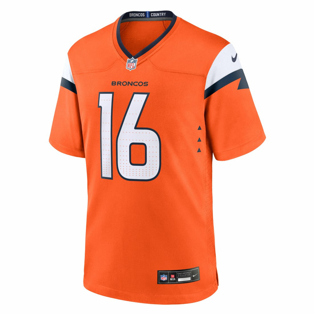 Jeremy Crawshaw Denver Broncos Team Game Jersey - Orange outlet